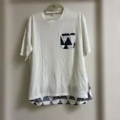 TAKEO KIKUCHIトライアングル柄 ポケット付き Tシャツのサムネイル