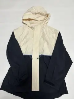 NERGY / ナージー】バイカラー ハーフジップ ナイロンパーカー