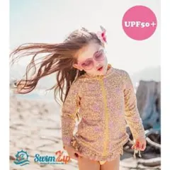 SwimZip スイムジップ DistyFloral 長袖 ラッシュガード 水着