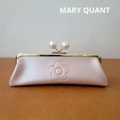 マリークワント エンボスデイジーパール がま口 ペンケース