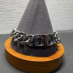 現行品✨ディオール ブレスレット チェーンリンク アイコン CDロゴ 喜平 極太