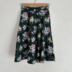 ロペピクニック 花柄スカート フレアスカート グリーン 36 Sサイズのサムネイル