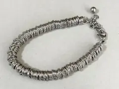 シルバー ブレスレット アクセサリー メンズ バングル 輪が沢山 美品