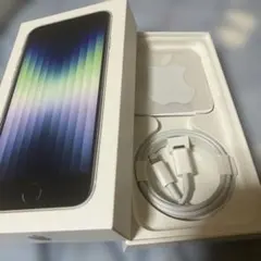Apple iPhone SE 64GB Starlight 空箱 付属品