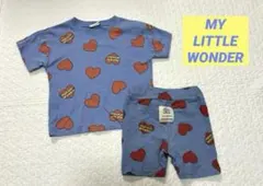 マイリトルワンダー 総柄ハート セットアップ バースデイ 半袖　レギンス9095