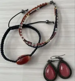 ✨バンコク購入 アクセサリー3点セット ピアス＆ブレスレット✨
