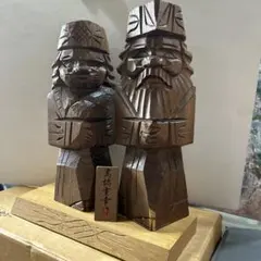 コロポックル コロボックル ニポポ人形 木彫り 置物 北海道名作木彫