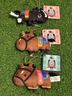 サラブレッドコレクション　ふっくらマスコット３種セット　リバティアイランドほか