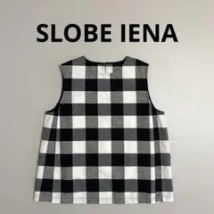 25SS スローブイエナ ギンガムチェック リネンレギュラーシャツ 