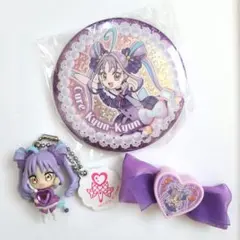 キミとアイドルプリキュア BIGホログラム缶バッジ キュアキュンキュン