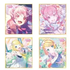 キラー 色紙 4枚セット ミニ色紙 桃井愛莉 鏡音リン プロセカ