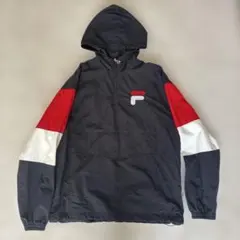 90sFILAハーフジップナイロンジャケット、ブルゾン、ハーフジップ