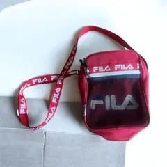 FILA ショルダーバック レッド ロゴ入りのサムネイル