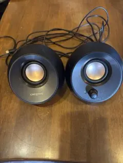 Creative PCスピーカー 丸型 ボリューム調整付き