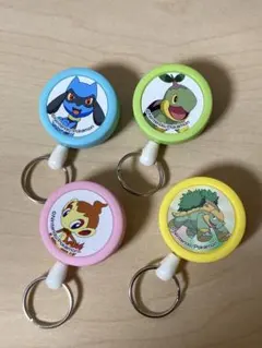 ポケモン リール付きクリップ4個セット