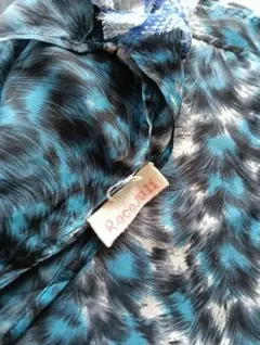 RacoJaz 青黒模様 ストール