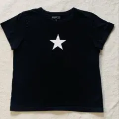 agnis b. スターTシャツ 黒 T3のサムネイル