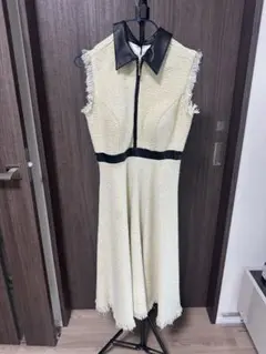 DEA. by ROBE de FLEURS ツイードワンピ ノースリーブ M