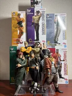 一番くじ ジョジョの奇妙な冒険 スターダストクルセイダース フィギュア7体セット