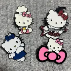 ハローキティ ピンバッジ 4個セット