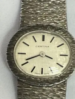 【希少】CERTINA 手巻き時計 オーバルケース シルバー製のサムネイル