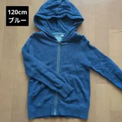 UNIQLO パーカー デニム風 ブルー キッズ 120