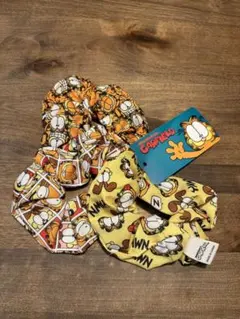 ガーフィールド 新品未使用 GARFIELD ヘアゴム シュシュ3個セット