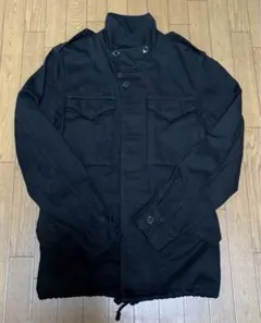 HYKE ミリタリージャケット　ブラック　サイズ1 HYKE（ハイク） 【値下げ】HYKE 21SS N C MILITARY JACKET ジャケット