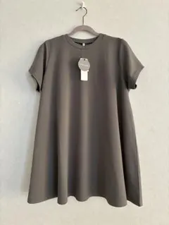 コカ ★新品タグ付 M Aラインフレア 半袖チュニック エンボス