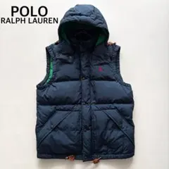 02191-6 ポロラルフローレン　ダウンベスト　フード　メンズ 2WAY