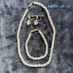 クリスタルビーズ ネックレスセット