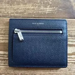 外観極美品✨ペッレモルビダ 二つ折り財布 バルカ ブラック コンパクト