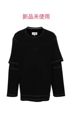 【値下げ中】MM6 Maison Margiela ブラック Tシャツ