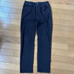 ブラックスリムフィットパンツ 150