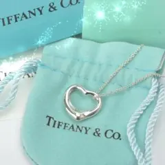 新品仕上げ◇ティファニー オープンハート ネックレス 16mmSV925シルバー