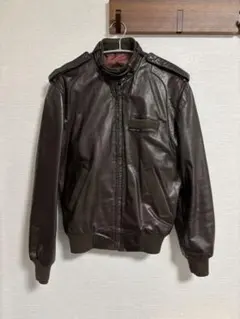 MEMBERS ONLY レザージャケット　ブラウン　アウター　80s 90s