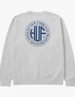 HUF スウェットシャツ アッシュグレー Mサイズ