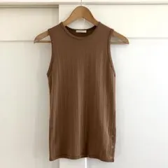 PLAGE オーガニックコットン ハリヌキフライス N/S Tシャツ ブラウンのサムネイル