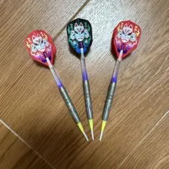 初心者にもおすすめ　本格ダーツセット　ダーツケース付き　ブルー　グリーン 初心者にもおすすめ 本格ダーツセット ダーツケース付き ブルー