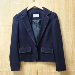 エニシィス ブラック テーラードジャケット ラメ パーティ