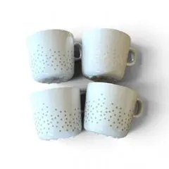 IKEA イケア　コーヒーカップ　ティーカップ　マグカップ　4脚セット　ドット