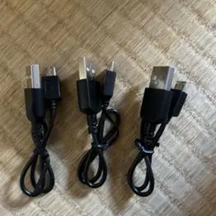 USBケーブル USB Type-A to Mini-B ケーブル 3個セット