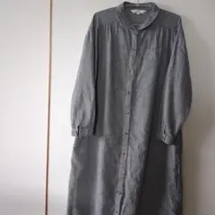 Löytää チェック柄 長袖シャツワンピース