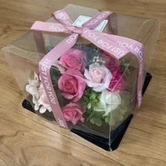 シャボンフラワー　アレンジメント ピンクとホワイト　未使用