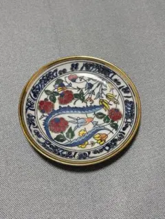 トルコ製 陶器 小皿 ハンドメイド イスタンブール