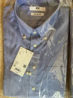 新品 ユニクロ スーパーノンアイロン 長袖シャツ 綿100% XS 2枚セット