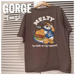 【美品】GORGE ゴージ Tシャツ バーガー バックプリント Ｆのサムネイル