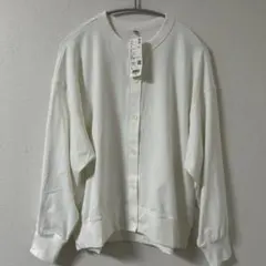 ユニクロ　UVカットリラックスカーディガン（長袖）　ホワイト