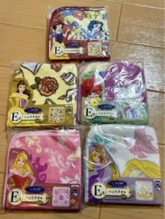 1番くじ　ディズニープリンセス　ハンドタオル　セット