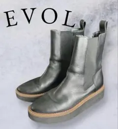 EVOL 本革　サイドゴアブーツ　ブーツ　美品
